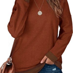 Sweatshirts for Women Oversized Soft Turtle Neck Tunic Tops for Leggings